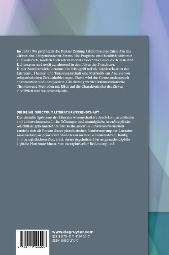 Buchcover und Innenansicht für das Buch: Lektüren des Zeitgenössischen Zirkus