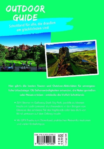 Buchcover und Innenansicht für das Buch: MARCO POLO OUTDOOR GUIDE Reiseführer Schottland