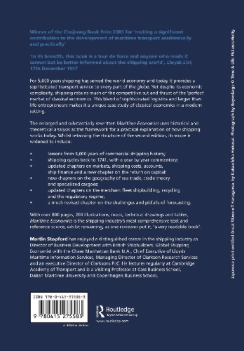 Buchcover und Innenansicht für das Buch: Maritime Economics 3e