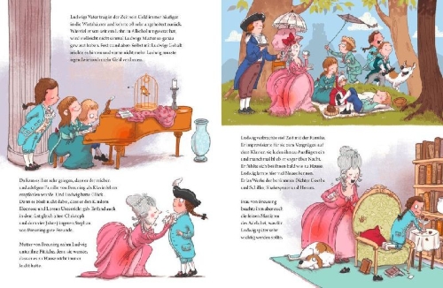 Buchcover und Innenansicht für das Buch: Abenteuer Klassik Wie Beethoven kein Wunderkind, aber doch berühmt wurde