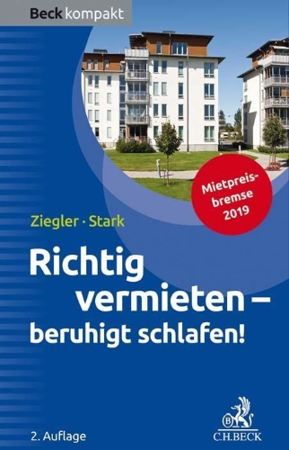 Buchcover und Innenansicht für das Buch: Richtig vermieten - beruhigt schlafen!