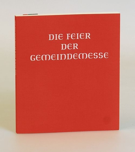 Buchcover und Innenansicht für das Buch: Die Feier der Gemeindemesse. Handausgabe