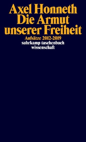 Buchcover und Innenansicht für das Buch: Die Armut unserer Freiheit
