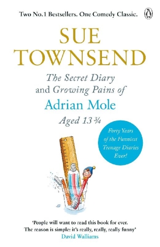 Buchcover und Innenansicht für das Buch: The Secret Diary & Growing Pains of Adrian Mole Aged 13 ¾