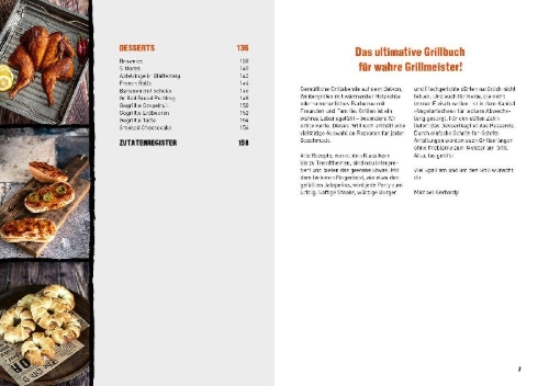 Buchcover und Innenansicht für das Buch: Grillen für Kerle