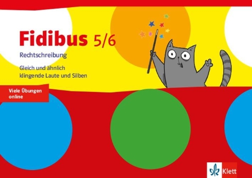 Buchcover und Innenansicht für das Buch: Fidibus 5/6 Arbeitsheft Rechtschreibung - Laute und Silben