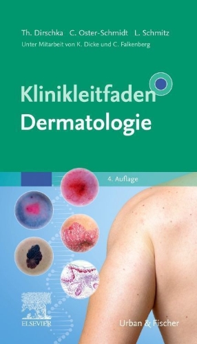 Buchcover und Innenansicht für das Buch: Klinikleitfaden Dermatologie
