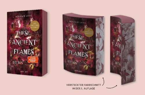 Buchcover und Innenansicht für das Buch: These Ancient Flames 2: Burn
