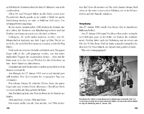 Buchcover und Innenansicht für das Buch: Wir haben das KZ überlebt - Zeitzeugen berichten