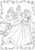 Buchcover und Innenansicht für das Buch: Disney Prinzessin Best of: Die schönsten Motive zum Ausmalen