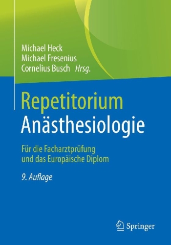 Buchcover und Innenansicht für das Buch: Repetitorium Anästhesiologie