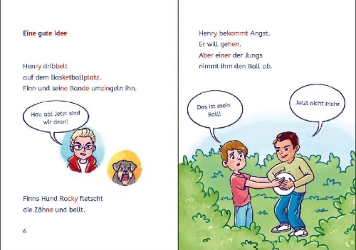 Buchcover und Innenansicht für das Buch: Leselöwen 2. Klasse - Der große Karate-Wettkampf