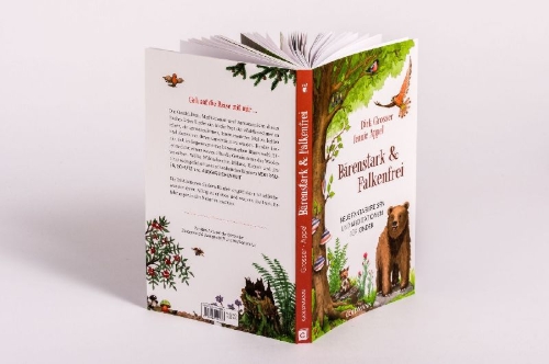 Buchcover und Innenansicht für das Buch: Bärenstark & Falkenfrei