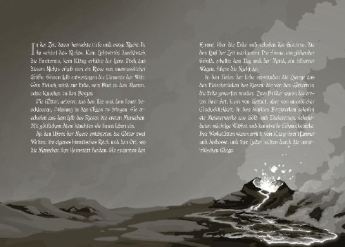 Buchcover und Innenansicht für das Buch: Gods & Heroes