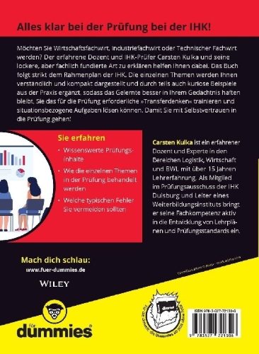 Buchcover und Innenansicht für das Buch: Handlungsspezifische Qualifikationen für Dummies
