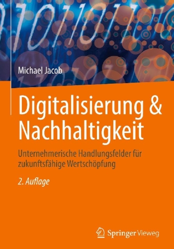 Buchcover und Innenansicht für das Buch: Digitalisierung & Nachhaltigkeit