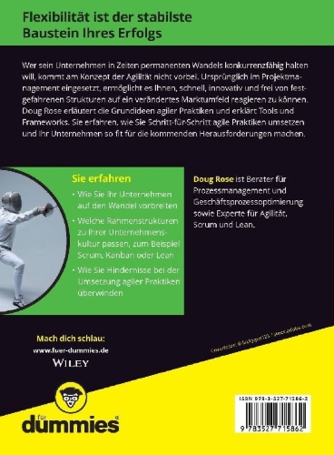 Buchcover und Innenansicht für das Buch: Das agile Unternehmen für Dummies