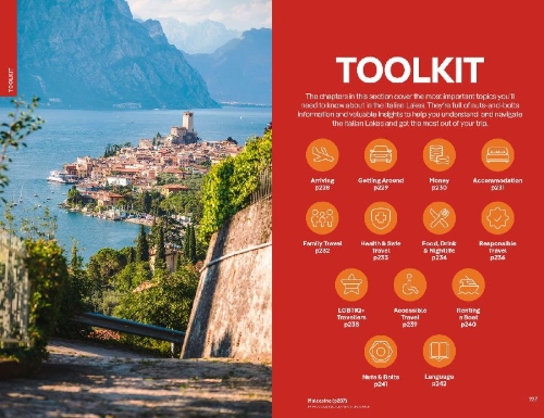 Buchcover und Innenansicht für das Buch: Lonely Planet The Italian Lakes