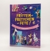 Buchcover und Innenansicht für das Buch: Frittenfrettchenfete - Die große Sprachspielparty