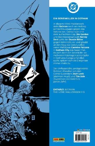 Buchcover und Innenansicht für das Buch: Batman: The Long Halloween #1-#13