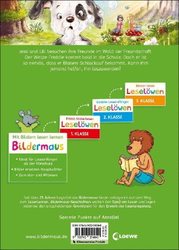 Buchcover und Innenansicht für das Buch: Bildermaus - Ein Welpe braucht Hilfe