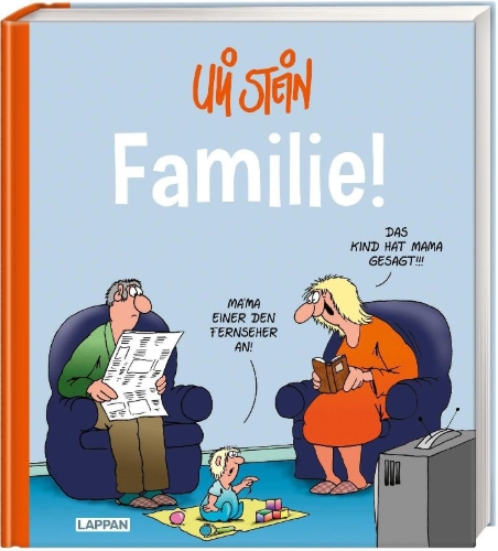 Buchcover und Innenansicht für das Buch: Uli Stein: Plötzlich Familie!: Familie!