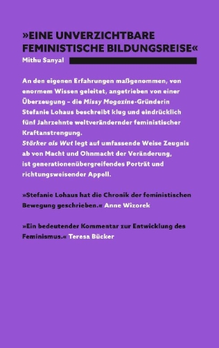 Buchcover und Innenansicht für das Buch: Stärker als Wut