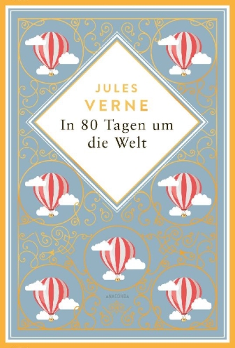 Buchcover und Innenansicht für das Buch: In 80 Tagen um die Welt