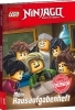Buchcover und Innenansicht für das Buch: LEGO® NINJAGO® Mein Hausaufgabenheft