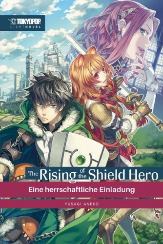 Buchcover und Innenansicht für das Buch: The Rising of the Shield Hero Light Novel 01