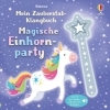 Buchcover und Innenansicht für das Buch: Mein Zauberstab-Klangbuch: Magische Einhornparty