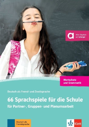Buchcover und Innenansicht für das Buch: 66 Sprachspiele für die Schule