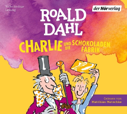 Buchcover und Innenansicht für das Buch: Charlie and the Chocolate Factory (Puffin/PRH UK)