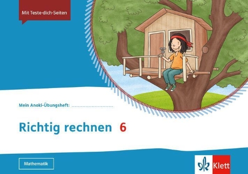 Buchcover und Innenansicht für das Buch: Mein Anoki-Übungsheft. Richtig rechnen 6