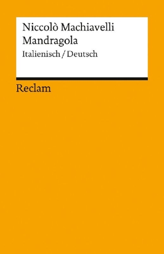 Buchcover und Innenansicht für das Buch: Mandragola. Italienisch/Deutsch