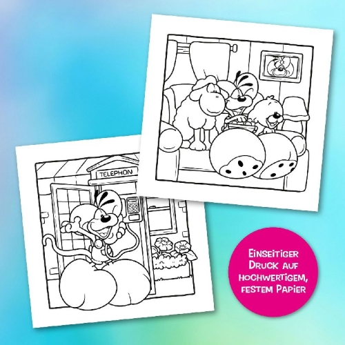 Buchcover und Innenansicht für das Buch: LA PETITE VIE COSY DE DIDDL - COSY COLORIAGE (9782036070851)