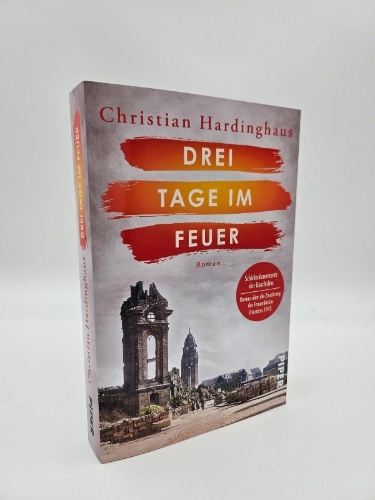 Buchcover und Innenansicht für das Buch: Drei Tage im Feuer