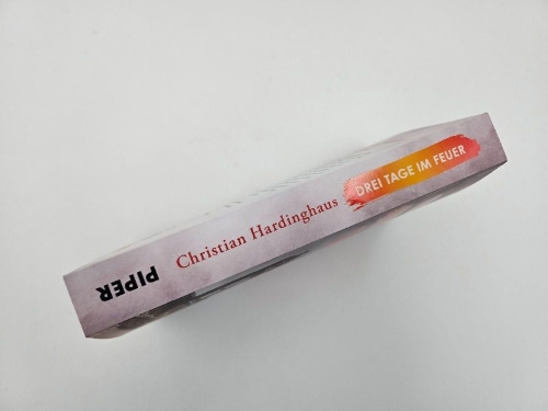 Buchcover und Innenansicht für das Buch: Drei Tage im Feuer