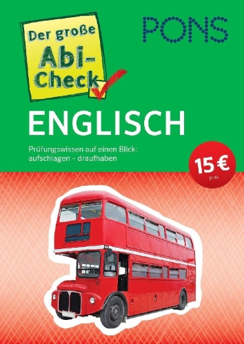 Buchcover und Innenansicht für das Buch: PONS Der große Abi-Check Englisch