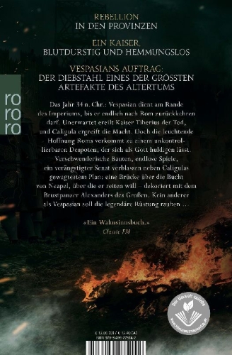 Buchcover und Innenansicht für das Buch: Vespasian: Der falsche Gott
