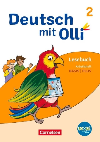 Buchcover und Innenansicht für das Buch: Deutsch mit Olli Lesen 2-4 2. Schuljahr. Arbeitsheft Basis / Plus
