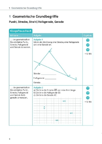 Buchcover und Innenansicht für das Buch: Ich kann Mathe - Geometrie 5./6. Klasse