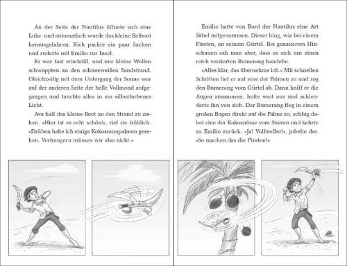 Buchcover und Innenansicht für das Buch: Rick Nautilus - SOS aus der Tiefe