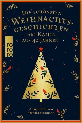 Buchcover und Innenansicht für das Buch: Die schönsten Weihnachtsgeschichten am Kamin aus 40 Jahren