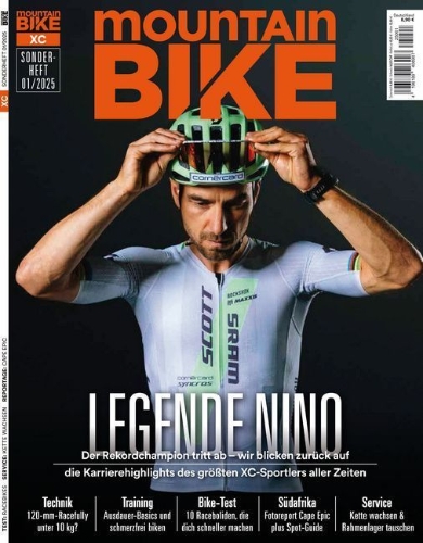 Buchcover und Innenansicht für das Buch: mountainBIKE - E-Mountainbike 01/2025