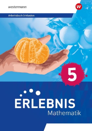 Buchcover und Innenansicht für das Buch: Erlebnis Mathematik - 5. Arbeitsbuch Inklusion