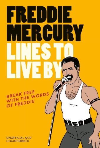 Buchcover und Innenansicht für das Buch: Freddie Mercury Lines to Live By