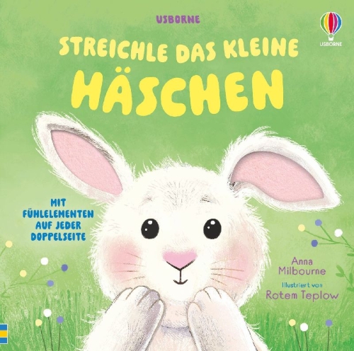 Buchcover und Innenansicht für das Buch: Streichle das kleine Häschen
