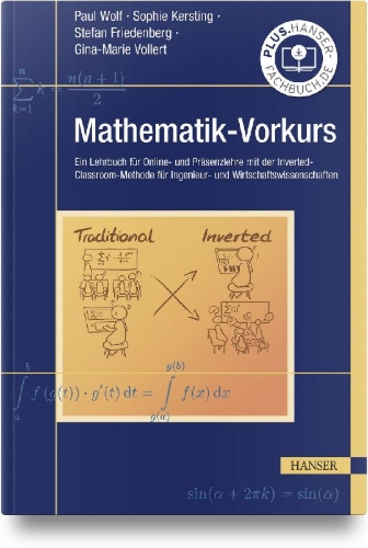 Buchcover und Innenansicht für das Buch: Mathematik-Vorkurs