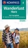 Buchcover und Innenansicht für das Buch: KOMPASS Wanderlust Harz